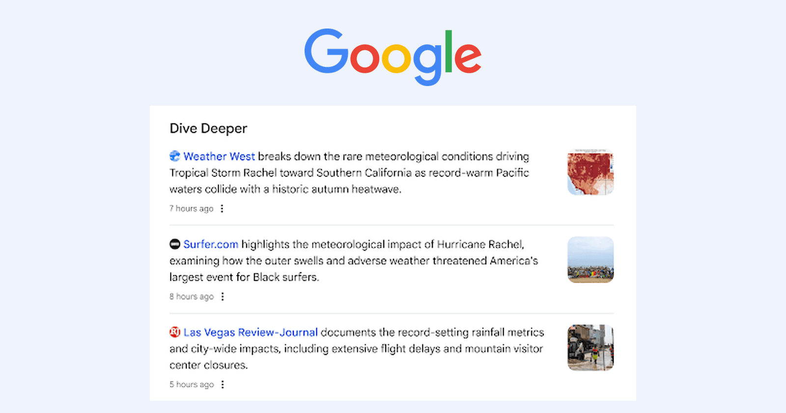 Google-ის AI-საძიებო პასუხებში ბმულები უფრო თვალსაჩინო ადგილას განთავსდება